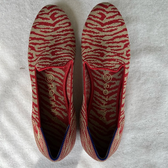 Rothy’s Red Zebra Loafers, Size 7.5, VGUC - Picture 9 of 9